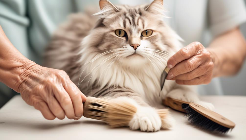 arthritic friendly grooming tools for cats