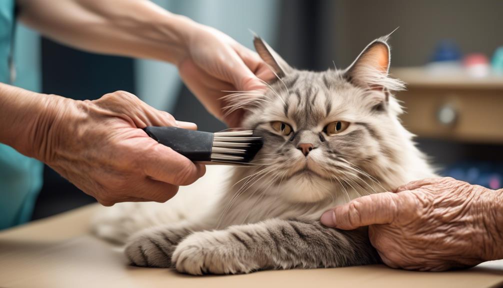 gentle grooming for arthritic cats