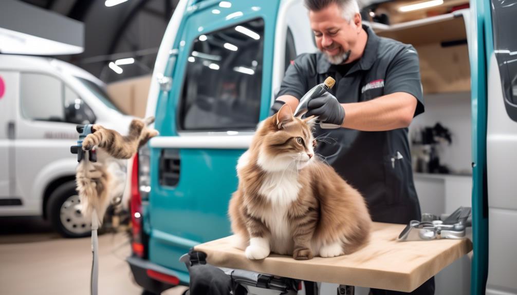 professional in home cat grooming