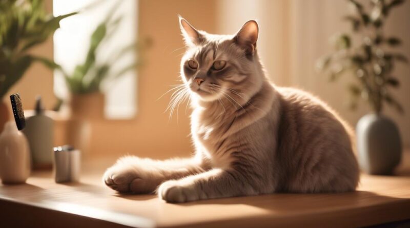 relaxing methods to groom anxious cats