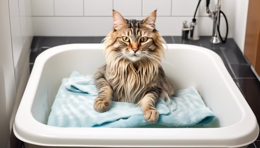 senior cat bathing tips