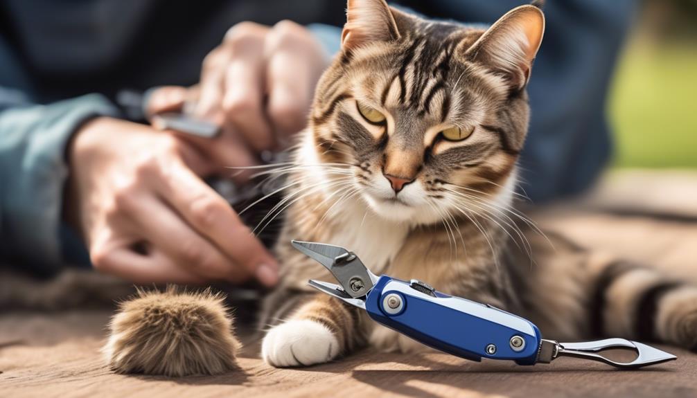 trimming nails for grooming