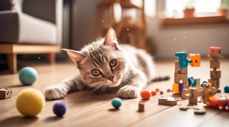 alleviating feline stress with toys