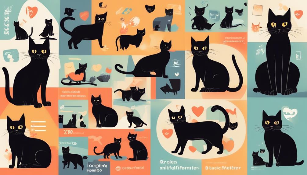 black cat adoption listings