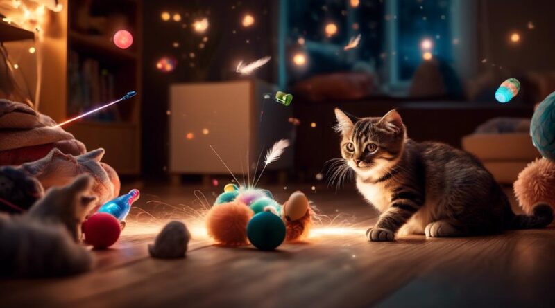 creative cat toys for nighttime