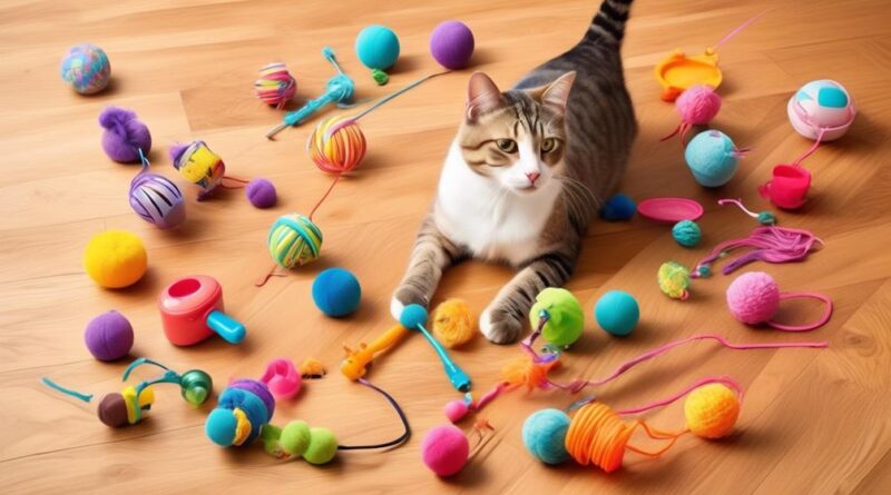 feline fitness with cat toys