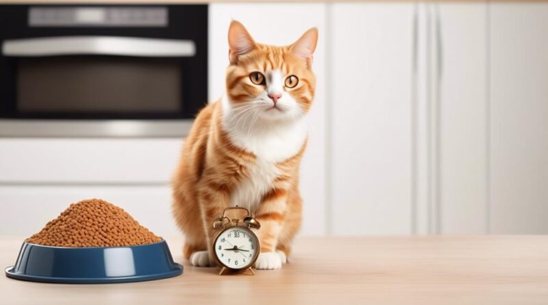 importance of timing for cat nutrition