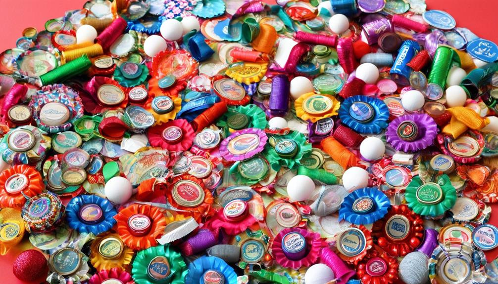 musical bottle caps for play