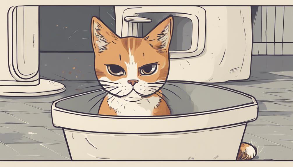 analyzing feline toilet habits