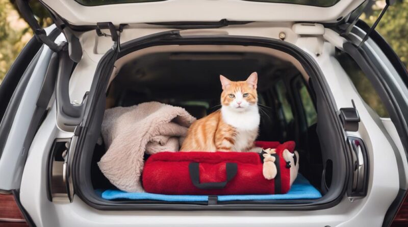 calm cat car travel