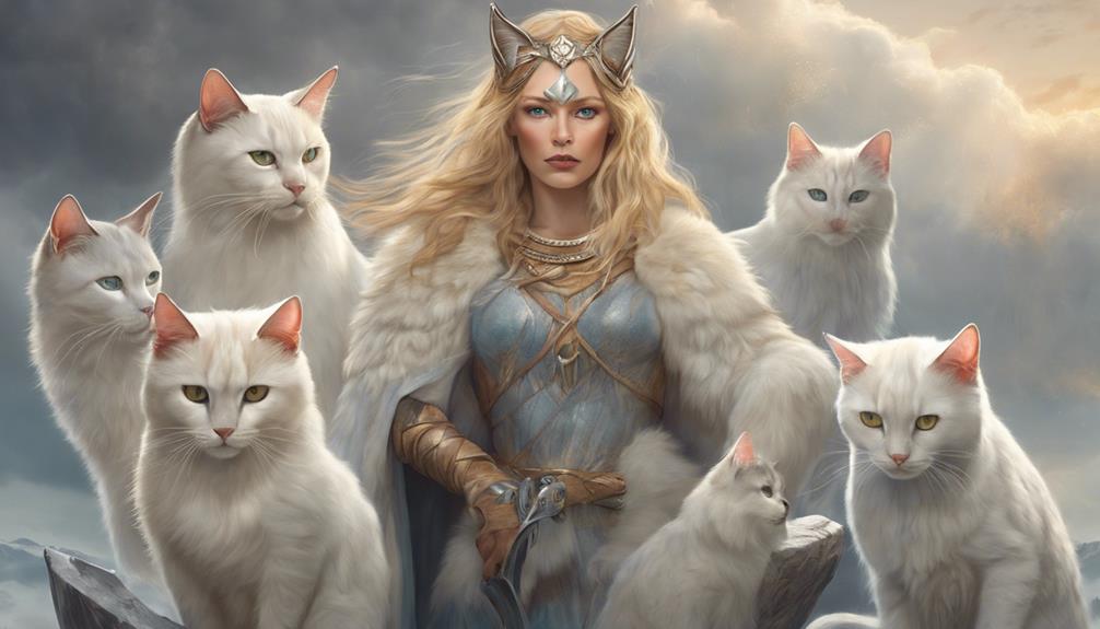 norse goddess s feline companions