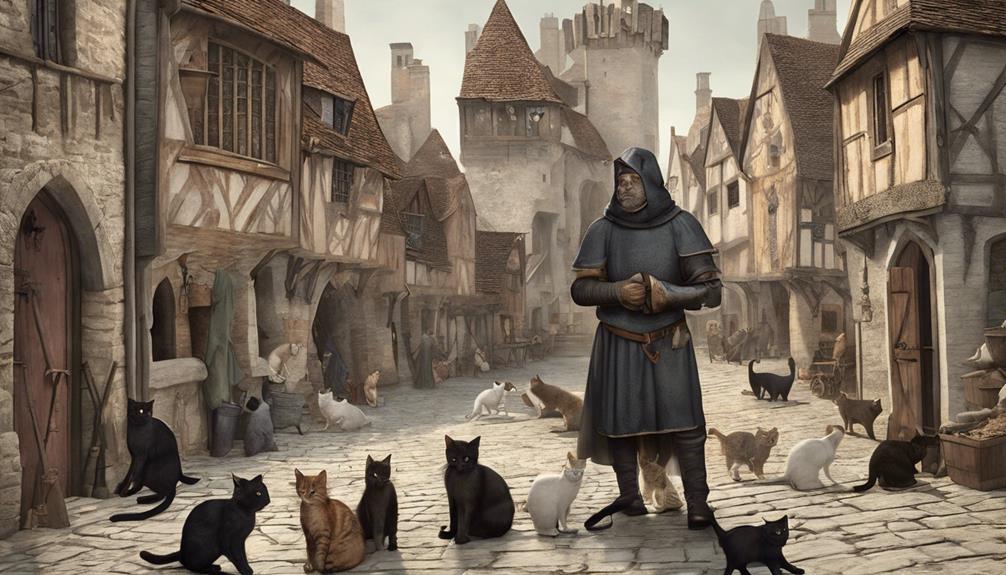 feline companions during plague