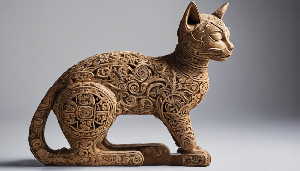 feline motifs in art