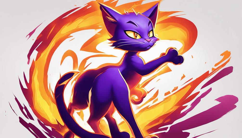 fictional feline with pyrokinetic powers