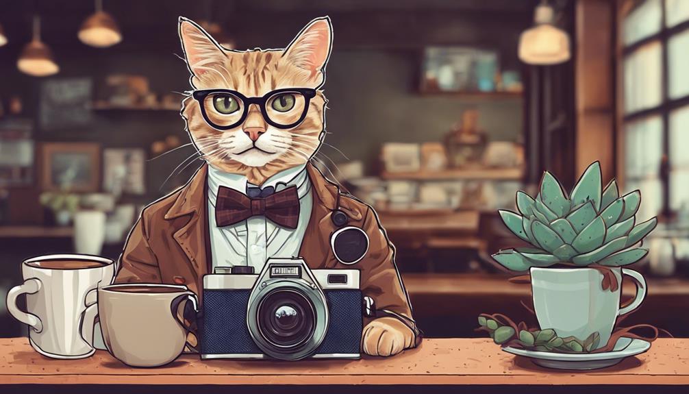 hipster cat loves bowties