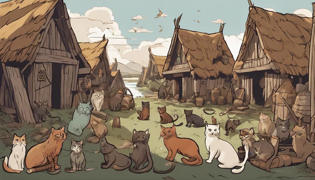 viking cats as companions